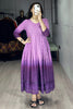 Beautiful Purple Chikankari Cotton Casual Wear Dress