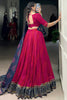 Outstanding Rani Pink Badhani Printed Silk Festival Wear Lehenga Choli