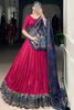 Outstanding Rani Pink Badhani Printed Silk Festival Wear Lehenga Choli