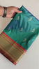 Adorable Green Weaving Paithani Silk Event Wear Saree With Blouse