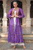 Outstanding Purple Bandhani Printed Georgette Festival Wear Shrug
