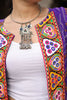 Outstanding Purple Bandhani Printed Georgette Festival Wear Shrug