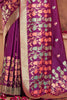 Precious Purple Zari Weaving Banarasi Silk Function Wear Saree