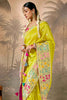 Shocking Lime Green Weaving Silk Festival Wear Saree With Blouse