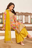 Alluring Mustard Yellow Embroidered Chinon Haldi Wear Palazzo Suit 