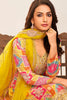 Alluring Mustard Yellow Embroidered Chinon Haldi Wear Palazzo Suit 