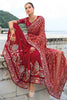 Surprising Red Moti Work Dola Silk Bridal Wear Saree With Blouse