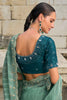 Bewitching Sea Green Cut Dana Work Tissue Silk Function Wear Saree