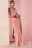 Precious Peach Zari Weaving Silk Wedding Wear Saree With Blouse