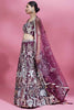 Spectacular Wine Sequins Net Party Wear Lehenga Choli