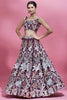 Spectacular Wine Sequins Net Party Wear Lehenga Choli