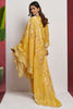 Adorable Yellow Embroidered Organza Haldi Wear Pant Suit