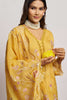 Adorable Yellow Embroidered Organza Haldi Wear Pant Suit