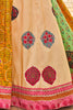 Multicolor Printed Silk Indian Traditional Wear Lehenga With Choli