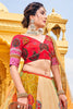 Multicolor Printed Silk Indian Traditional Wear Lehenga With Choli
