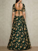 Adorable Dark Green Colored Bridal Wear Designer Embroidered Lehenga choli