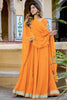 Orange Georgette Laheriya Print Wedding Lehenga Choli