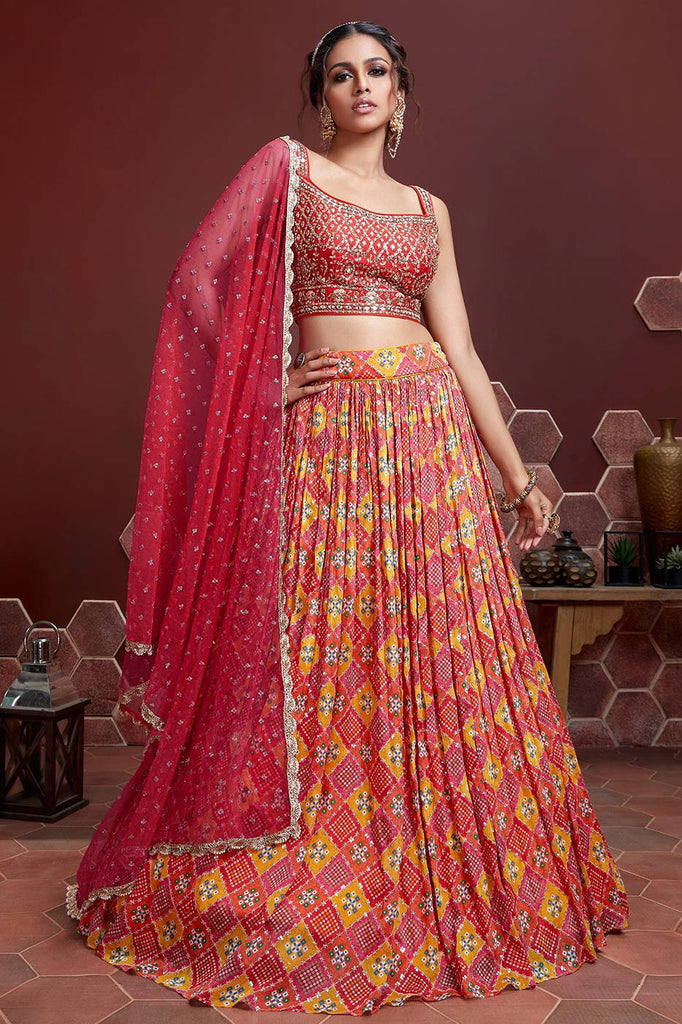 Amazon.com: ETHNIC EMPORIUM baby Pink Designer Indian net Cording & Sequin  Bride's maid Lehenga CHoli Dupatta WOman Ghagra Dress 1805, Multicolor, 28  to 44 inches bust size : Clothing, Shoes & Jewelry