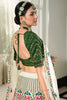 White Thread & sequins Work Silk Reception Wear Lehenga With Choli