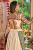 Traditions Beige Gamthi Work Cotton Navaratri Chaniya Choli