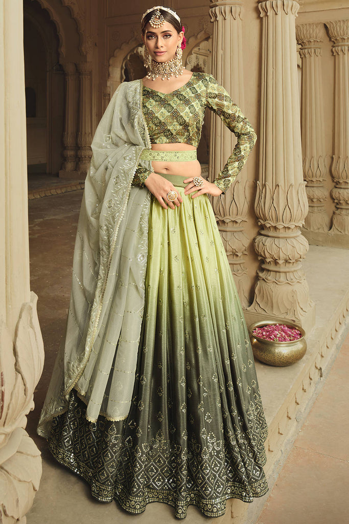 Photo of pista green lehenga | Indian wedding outfits, Indian designer  outfits, Indian dresses