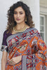 Purple Weaving Patola Silk Saree With Blouse