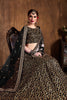 Desirable Black Sequins Raw Silk Bridal Lehenga Choli