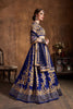 Hypnotic Navy Blue Dori Embroidery Raw Silk Wedding Lehenga Choli