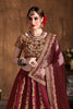 Impressive Maroon Dori Embroidery Raw Silk Wedding Lehenga Choli
