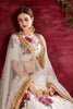 Amazing Off-White Floral Printed Banglory Silk Wedding Lehenga Choli