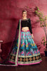 Stunning Multi Color Floral Printed Banglory Silk Wedding Lehenga Choli With Dupatta