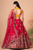 Rani Mirror Work Net Wedding Wear Lehenga Choli